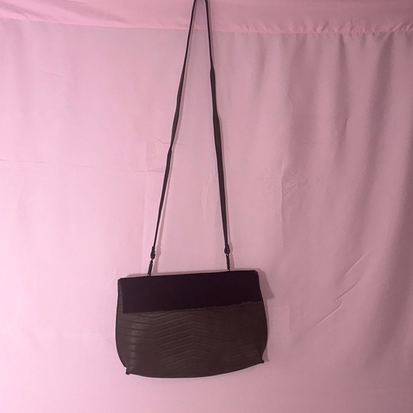 Street Level Black and Brown Crossbody Bag - Picture 1 of 3
